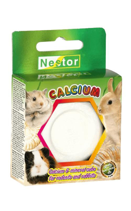 NESTOR Cubo de calcio y minerales para Conejos y Roedores - 55g