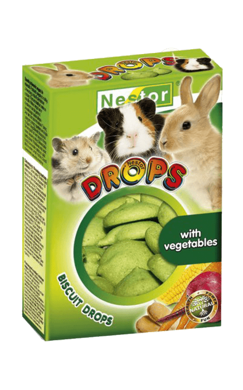 NESTOR Drops Galletas para Conejos y Roedores verduras - 35g