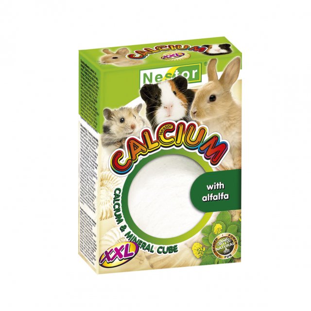 NESTOR Cubo de calcio y minerales para Conejos y Roedores - 100g