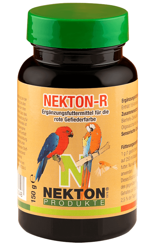 NEKTON-R 150g Suplemento alimenticio con pigmentante rojo para Pájaros