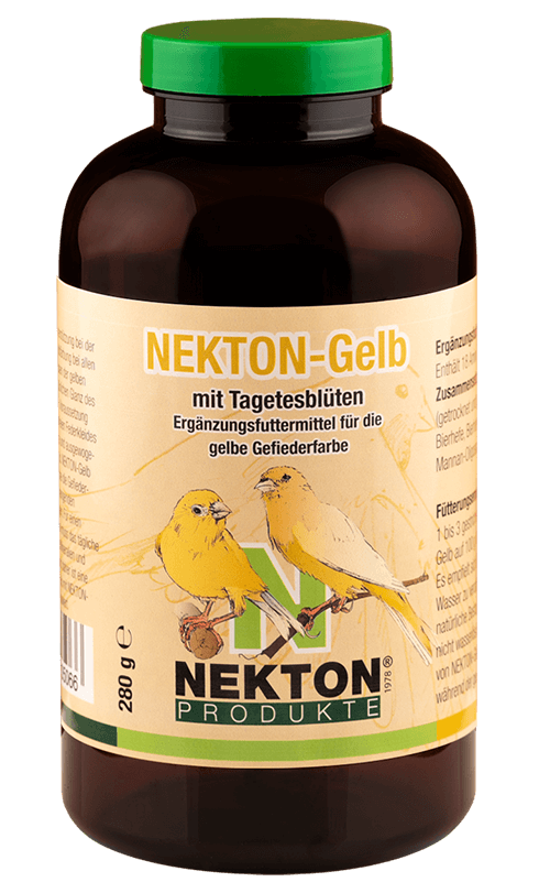 NEKTON Gelb 280g Suplemento alimenticio para Pájaros plumaje amarillo