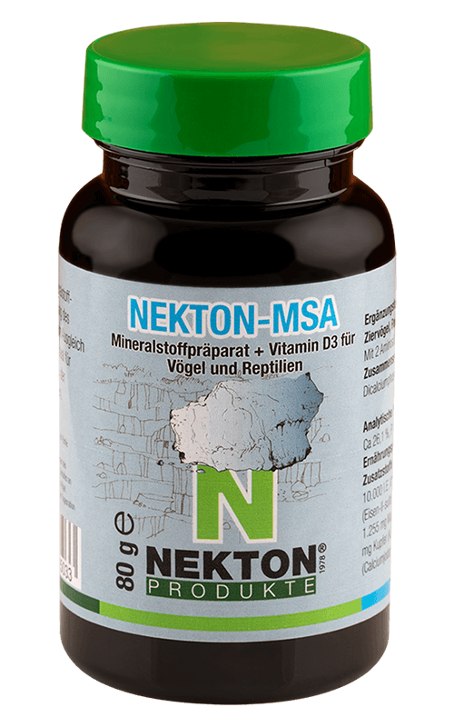 NEKTON-MSA 80g Preparado mineral para aves y reptiles