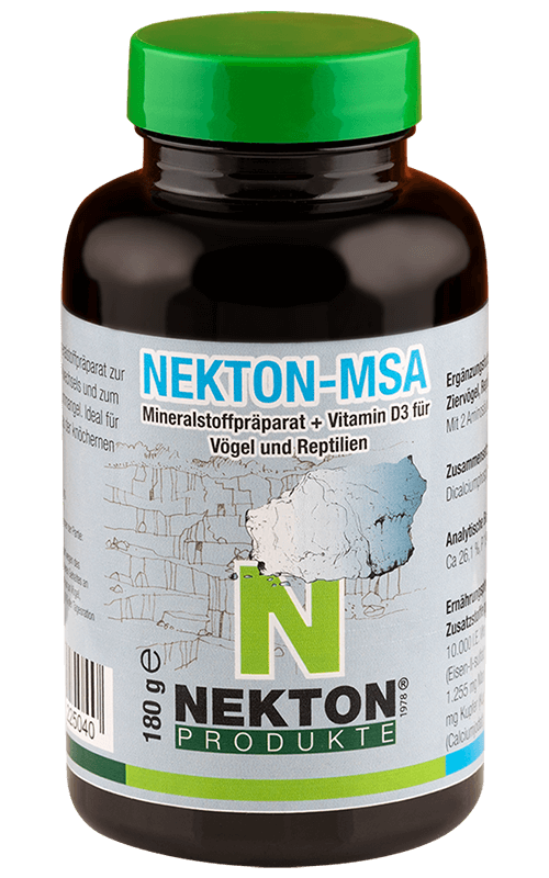 NEKTON-MSA 180g Preparado mineral para aves y reptiles