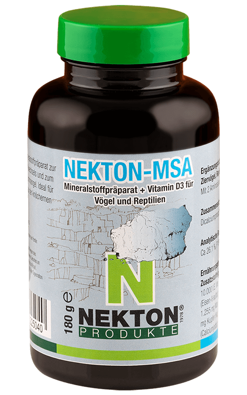 NEKTON MSA 180g Preparado mineral para aves y reptiles