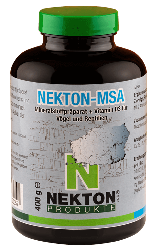 NEKTON MSA 400g Preparado mineral para aves y reptiles