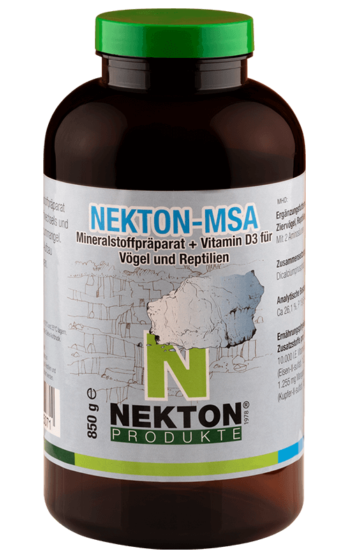 NEKTON MSA 850g Preparado mineral para aves y reptiles