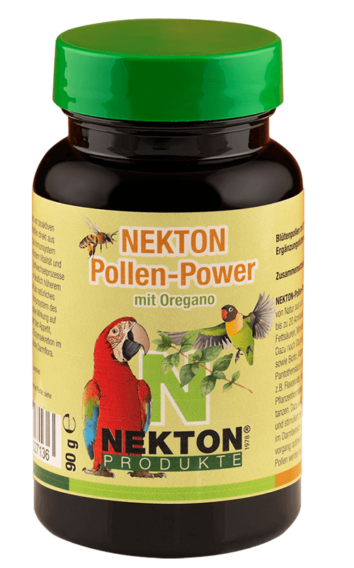 NEKTON Pollen Power 90g Polen de flores con orégano para Pájaros