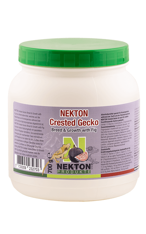 NEKTON Crested Gecko Breed and Growth with Fig 700g Comida para Geckos Crestados