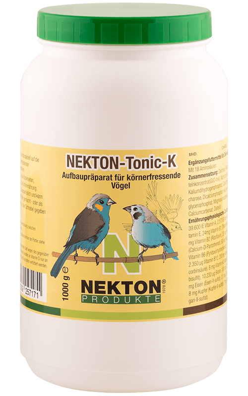 NEKTON Tonic-K 1000 g Suplemento alimenticio para pájaros granívoros
