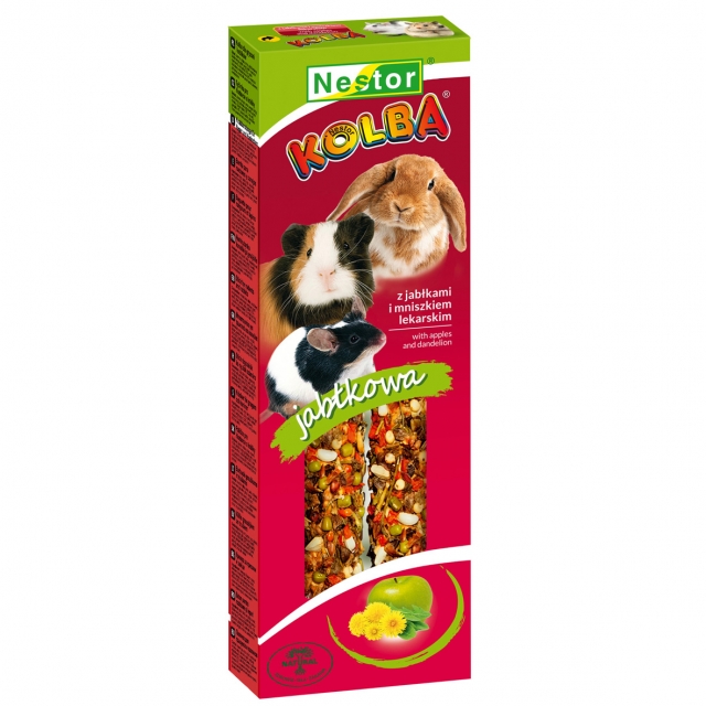 NESTOR Barritas para Conejos y Roedores 115g Manzana y Diente de León