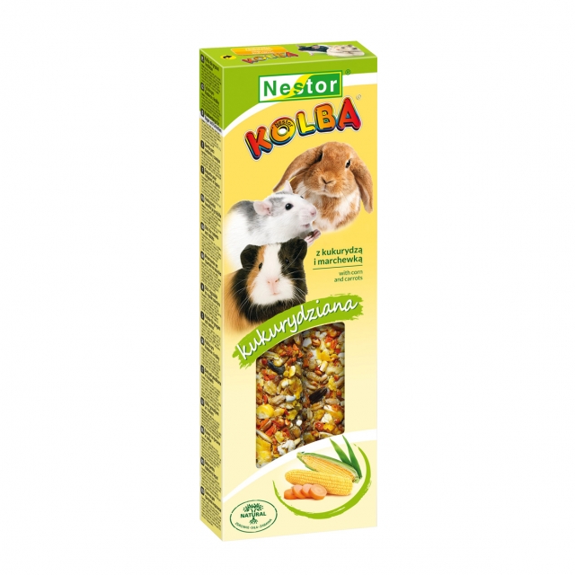 NESTOR Barritas para Conejos y Roedores con maíz y zanahorias 115g