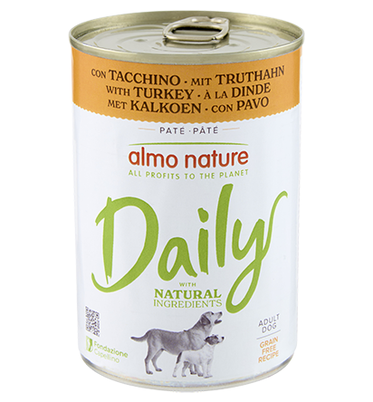 5+1 ALMO NATURE DAILY DOG con Pavo 400 g PACK AHORRO