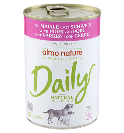 ALMO NATURE DAILY DOG con Cerdo 400 g
