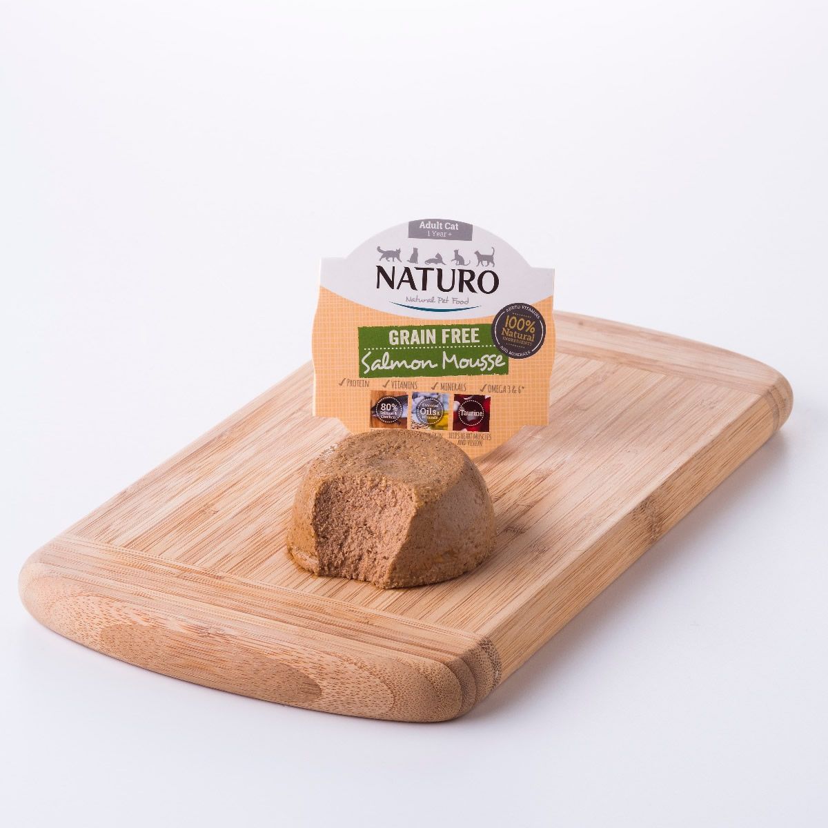 NATURO Grain Free Mousse de Salmón para Gatos 85g