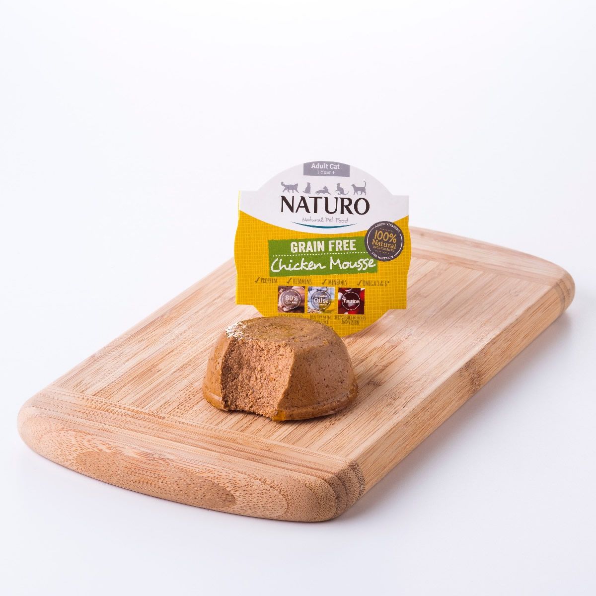 NATURO Grain Free Mousse de Pollo para Gatos 85g