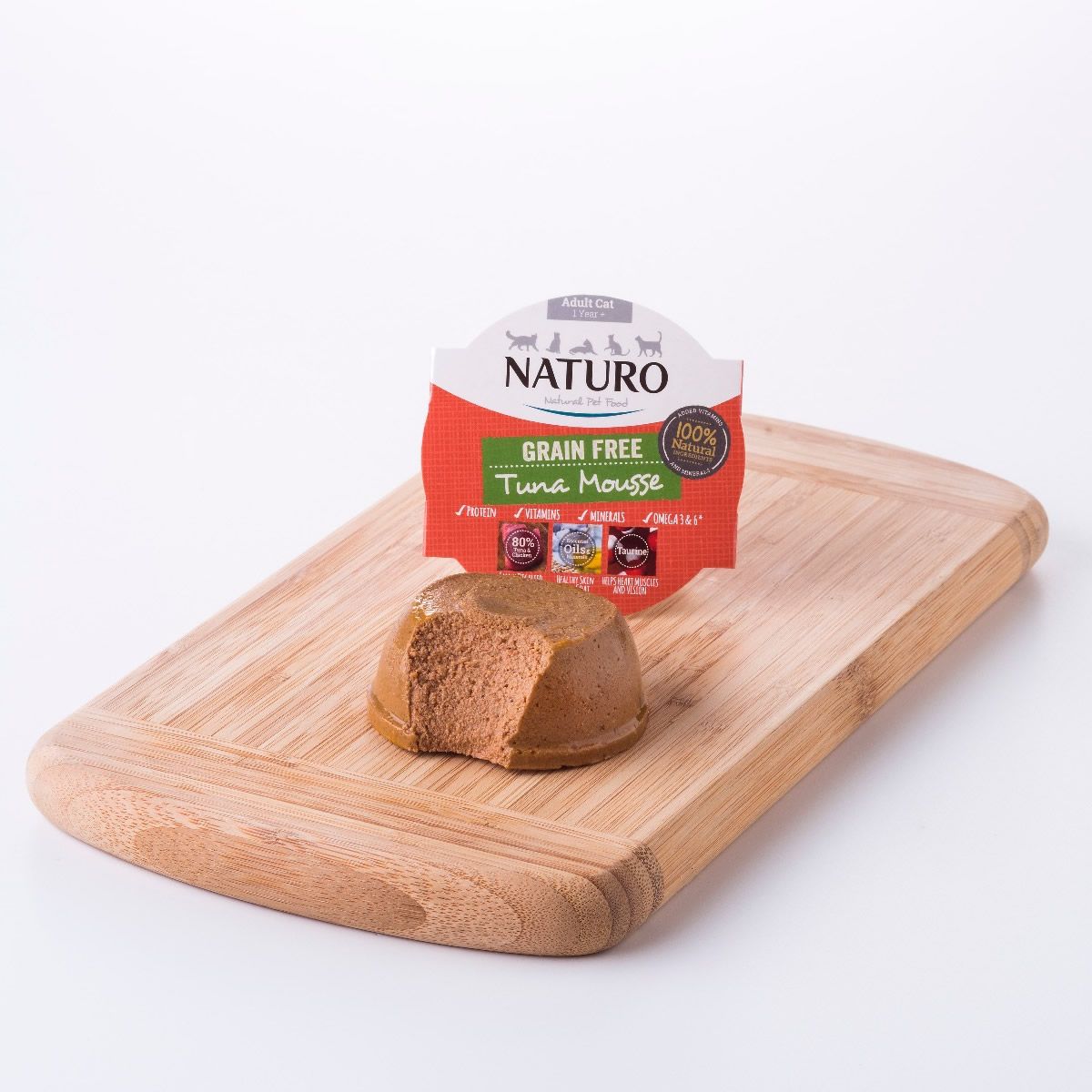 NATURO Grain Free Mousse de Atún para Gatos 85g