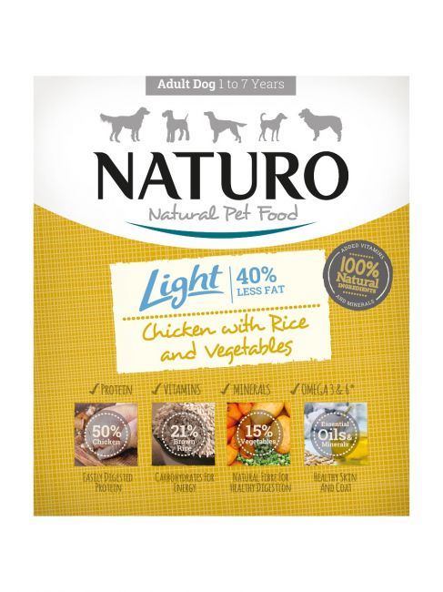 NATURO Light Pollo con arroz para Perros 400g