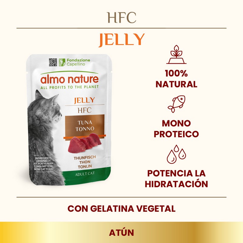 ALMO NATURE HFC CAT Jelly Atún 55 g
