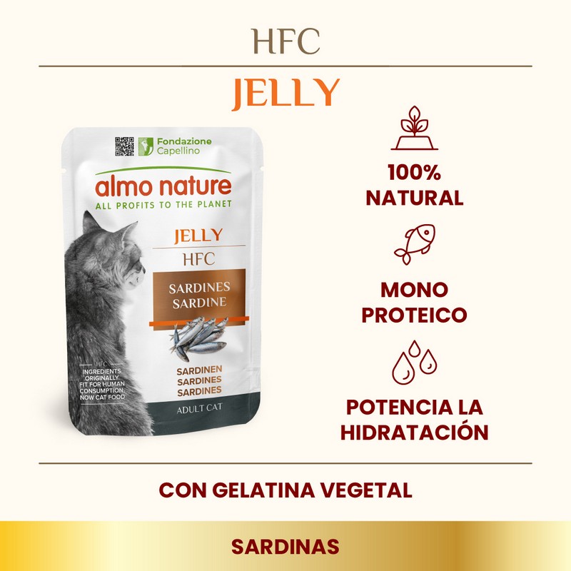 11+1 ALMO NATURE HFC CAT Jelly Sardinas 55 g PACK AHORRO