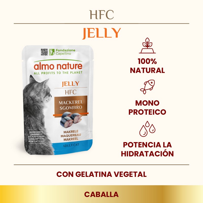 11+1 ALMO NATURE HFC CAT Jelly Caballa 55 g PACK AHORRO