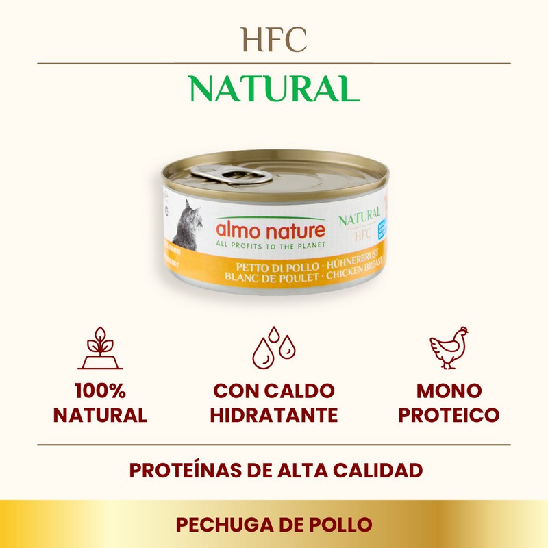 ALMO NATURE HFC CAT Natural Pechuga de Pollo 150 g