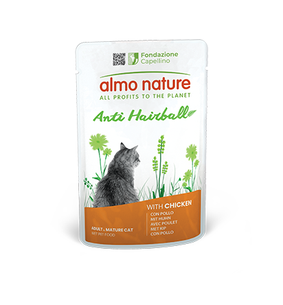 ALMO NATURE FUNCTIONAL CAT Anti-Hairball con Pollo 70 g