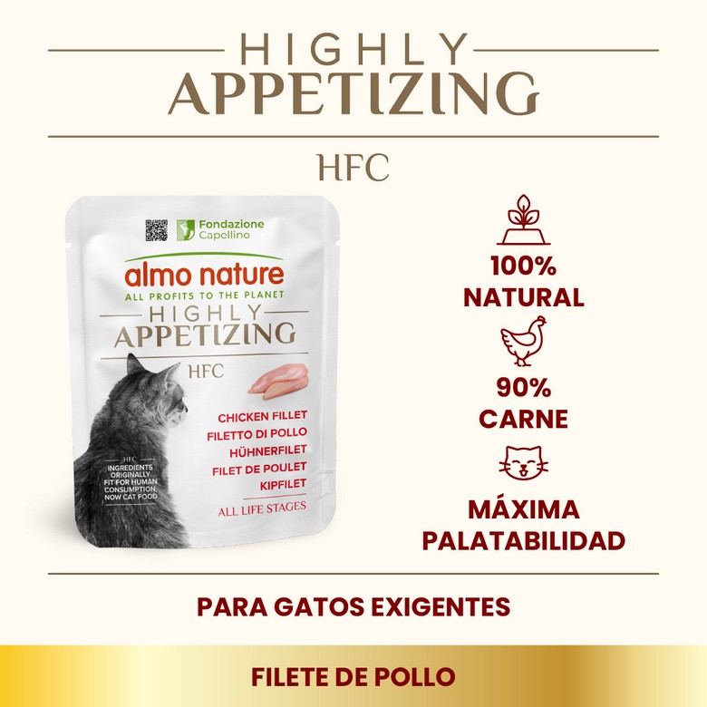 ALMO NATURE HFC CAT Highly Appetizing Filete de Pollo 50 g