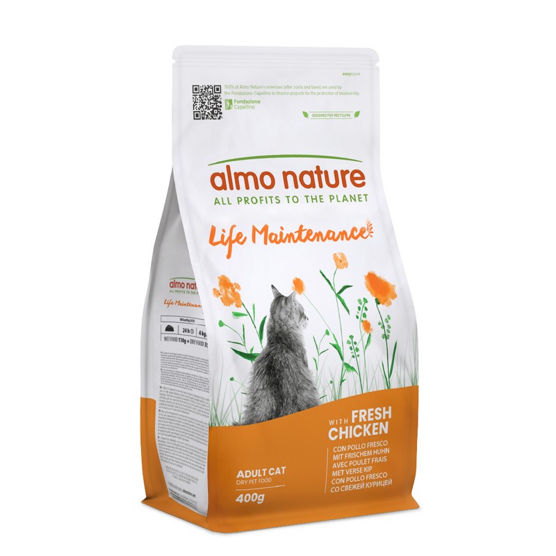 ALMO NATURE CAT Life Maintenance con Pollo Fresco 400 g Pienso para Gatos