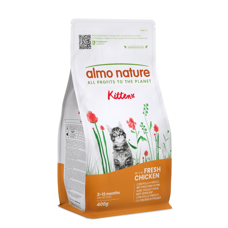 ALMO NATURE KITTEN con Pollo fresco 400 g Pienso para Gatitos