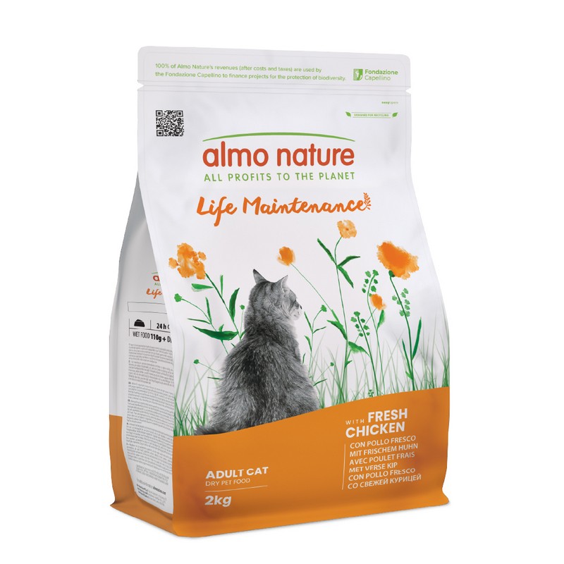 ALMO NATURE CAT Life Maintenance con Pollo Fresco 2 Kg Pienso para Gatos