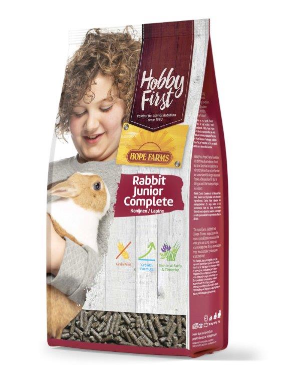 HobbyFirst HOPE FARMS Rabbit Junior Complete 1,5 kg Pienso para Conejos jóvenes