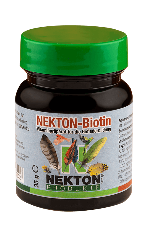 NEKTON Biotin 35g Preparado multivitamínico especial para el desarrollo del plumaje en aves