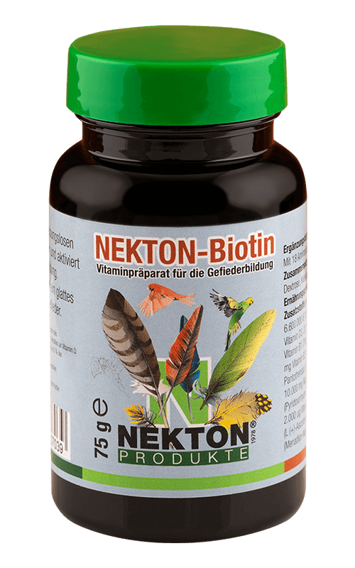 NEKTON Biotin 75g Preparado multivitamínico especial para el desarrollo del plumaje en aves