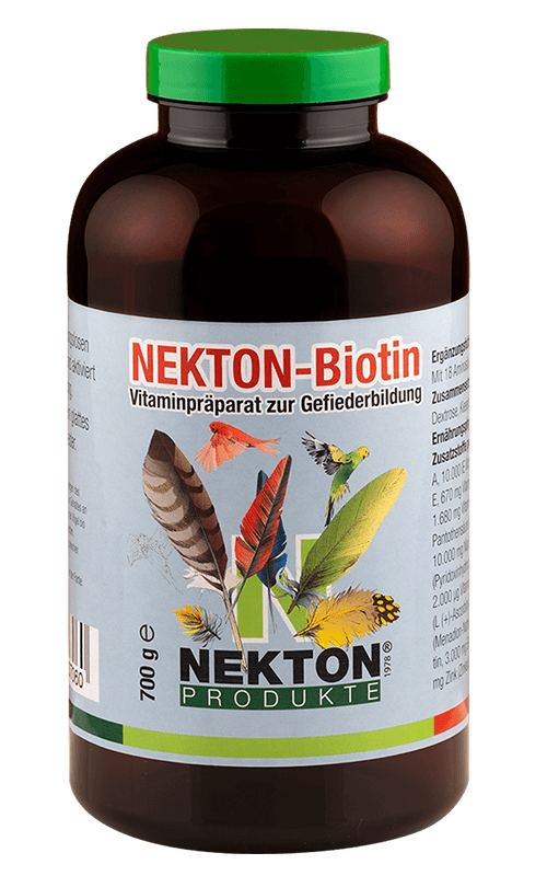 NEKTON Biotin 700g Preparado multivitamínico especial para el desarrollo del plumaje en aves