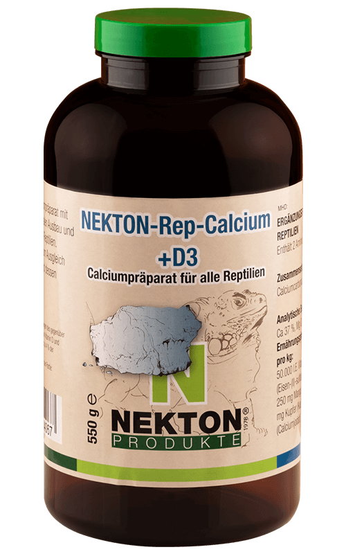 NEKTON - Rep-Calcium -D3 550g Preparado de calcio para reptiles