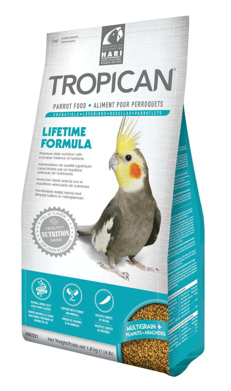 TROPICAN Pienso para Agapornis y Ninfas 820g