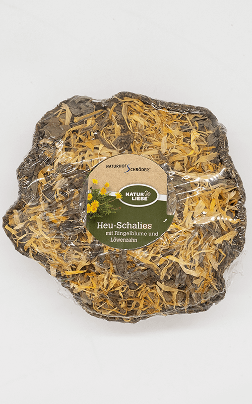 NATURHOF Cuenco de heno con caléndula y diente de león 115g Snack para Conejos y Roedores