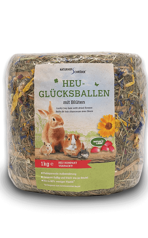 NATURHOF Heno con flores para Conejos y Roedores 1 kg