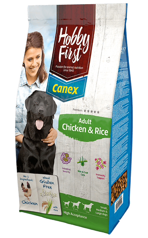 HobbyFirst Canex Pienso para Perros con Pollo y Arroz 12 kg