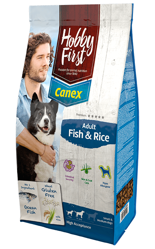 HobbyFirst Canex Pienso para Perros con Pescado y Arroz 3 kg Comida para Perros