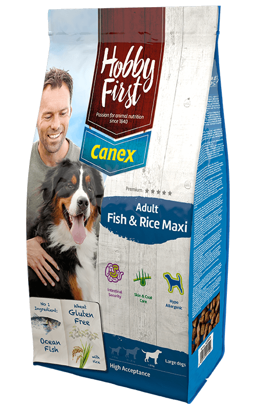 HobbyFirst Canex Pienso para Perros con Pescado y Arroz MAXI 12 kg