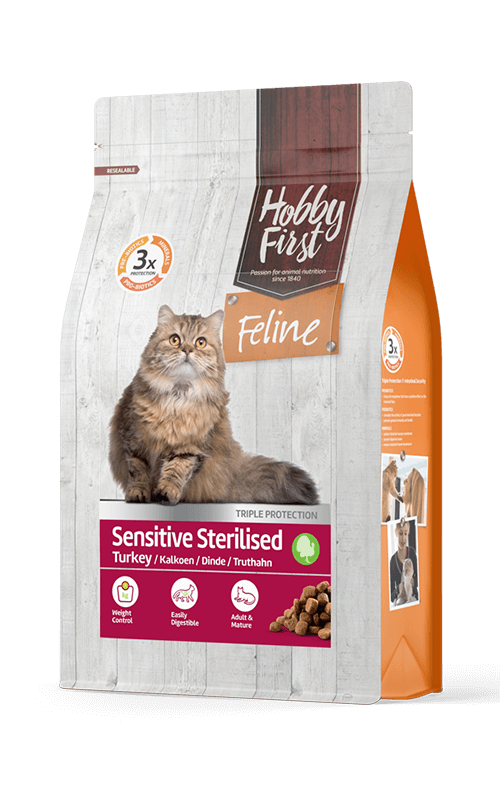 HobbyFirst Feline Pienso para Gatos Esterilizados 4,5 kg