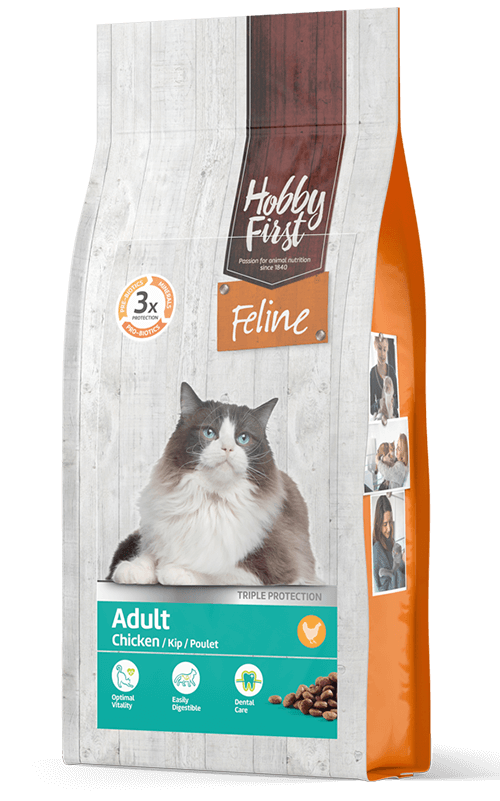 HobbyFirst Feline Pienso para Gatos con Pollo 1,5 kg