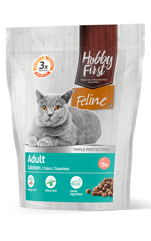 HobbyFirst Feline Pienso para Gatos con Salmón 800g