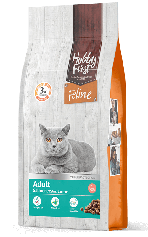 HobbyFirst Feline Pienso para Gatos con Salmón 1,5 kg