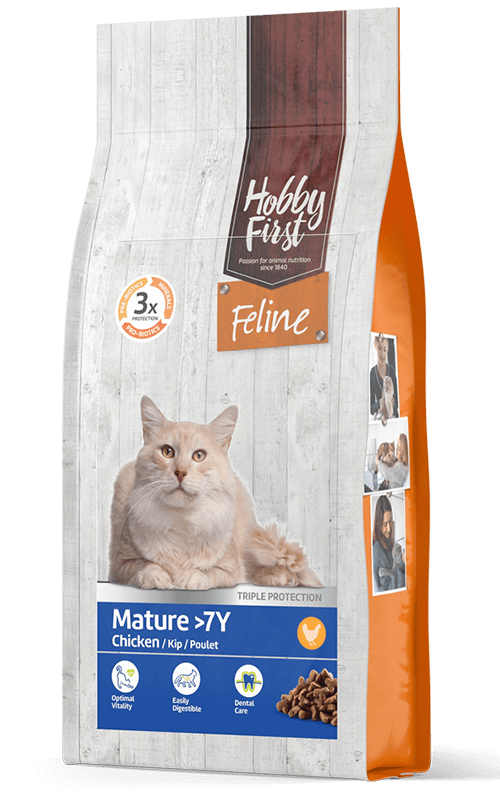 HobbyFirst Feline Pienso para Gatos Mayores 1,5 kg