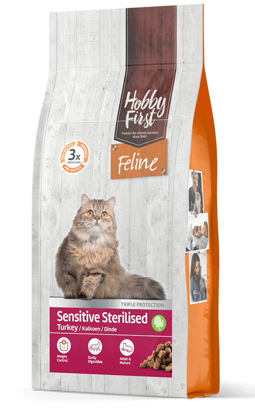 HobbyFirst Feline Pienso para Gatos Esterilizados 1,5 kg