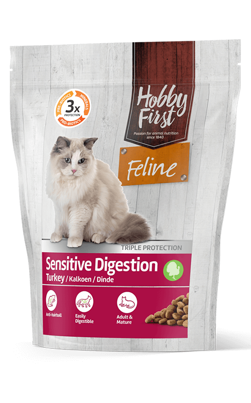 HobbyFirst Feline Pienso para Gatos de Fácil Digestión 800g Comida para Gatos
