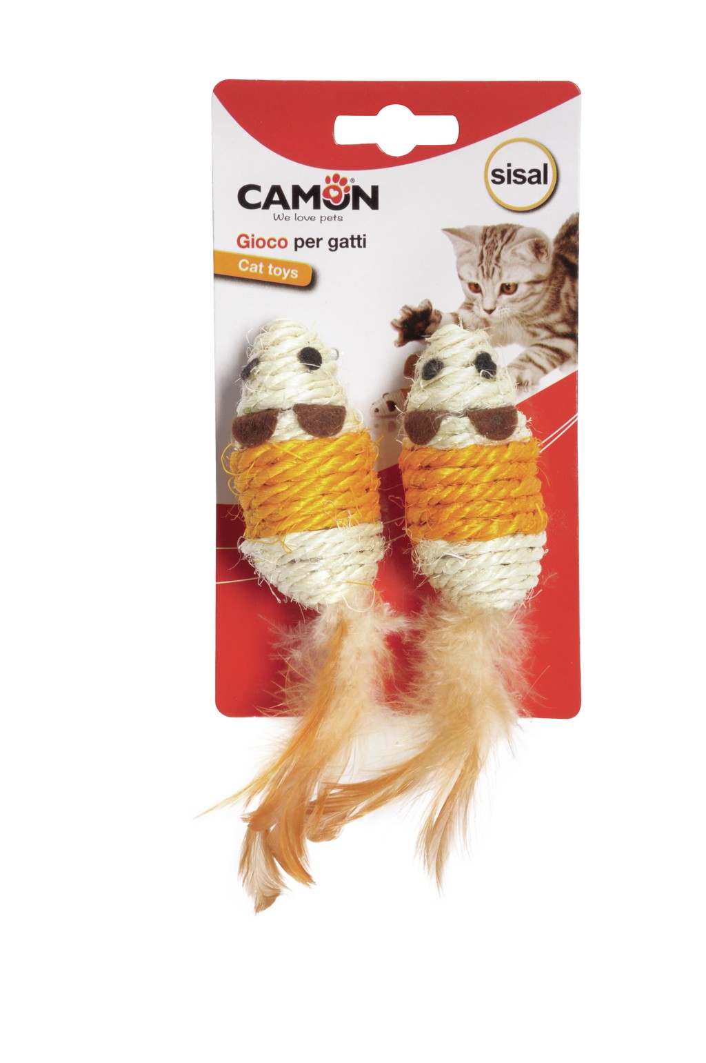 CAMON  ratón de sisal juguete para Gatos 