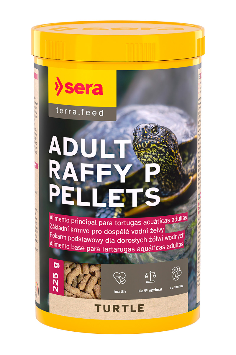 SERA Turtle Adult Raffy P Pellets 1.000ml (225g) Comida para Tortugas acuáticas